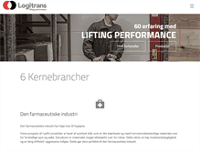 Tablet Screenshot of logitrans.dk